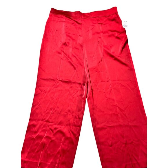 Anne Klein Size 2XL Business Casual Womens Red Pants Plus Elastic Waistband - Picture 9 of 12